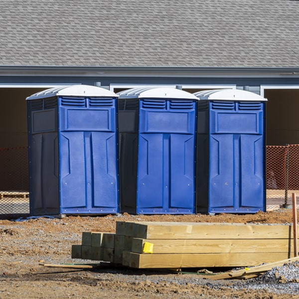 how often are the portable toilets cleaned and serviced during a rental period in Loma Rica California